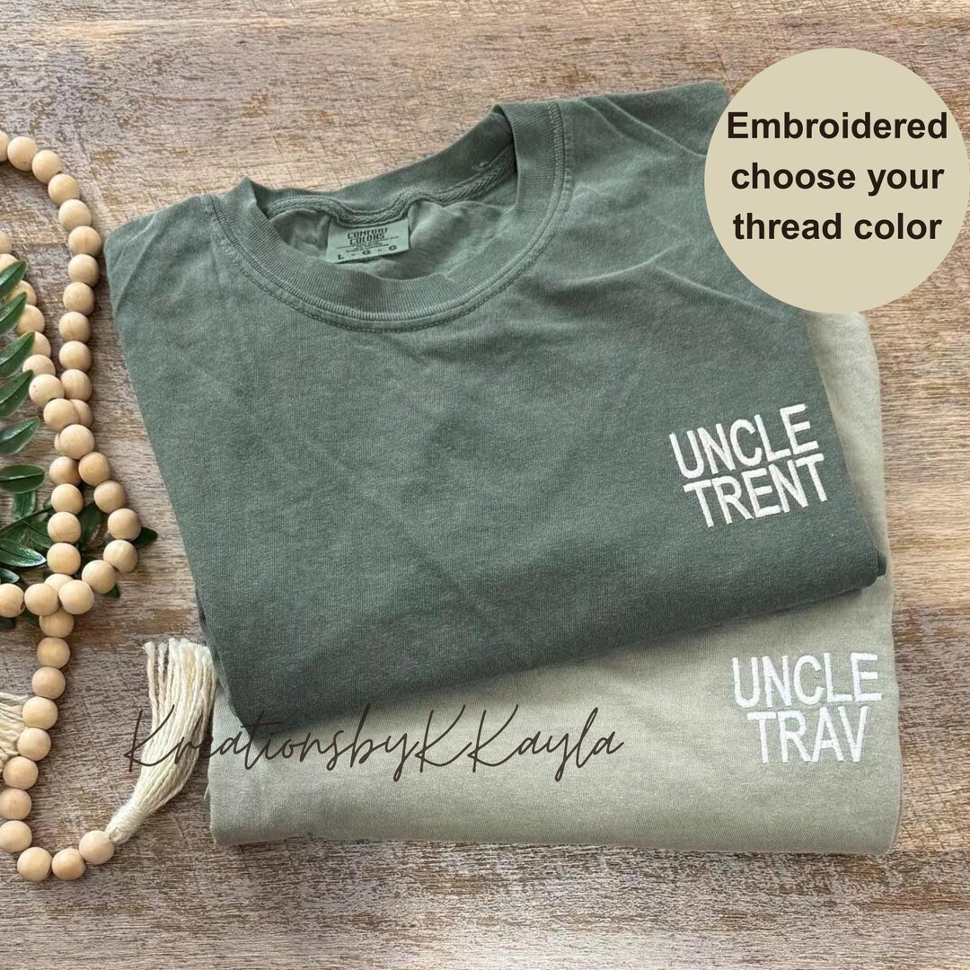 Personalized Uncle Shirt, Cool Uncle Shirt, Embroidered Uncle Shirt ...