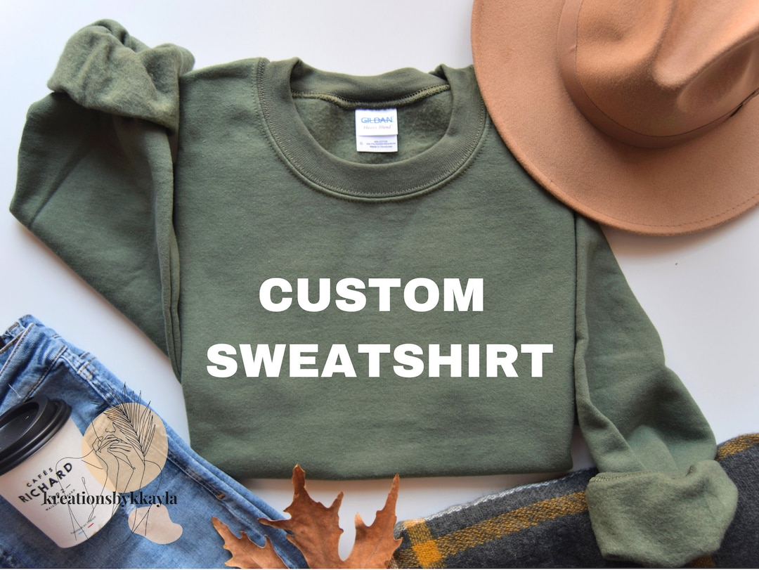 Custom Embroidered Sweatshirt - Etsy