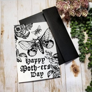 TARJETA DEL DÍA DE LA MADRE / Tarjeta de felicitación gótica de 5x7 / Feliz Día de la Madre / HMD001