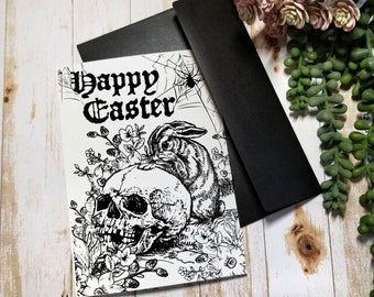 EASTER CARD | 5X7 Gothic Greeting Card | Gothic Spring | Happy Easter
