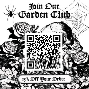 CARTE DE MERCI 5x5 Carte de vœux gothique Papillon de la mort Merci 0001-TY5 image 5