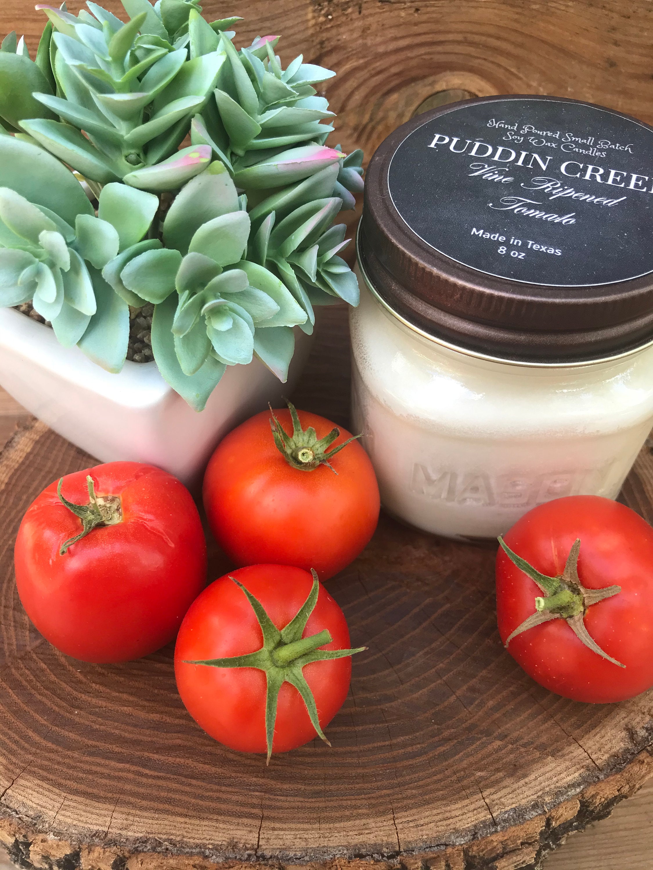 Vine Ripened Tomato Candle Handmade Soy Candle Tomato Vine Etsy
