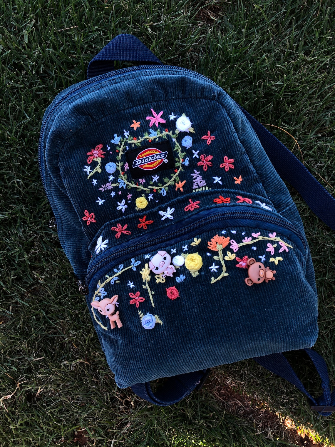 Hand Embroidered backpack Etsy