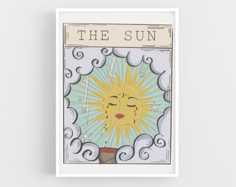 Sun Tarot Card Print