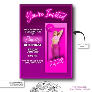 Fabulous Celebration | Prop Box Invitation | Personalize | Digital Download