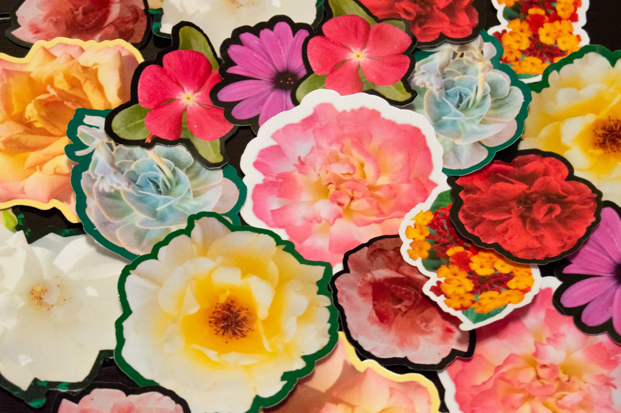 Wholesale Floral Stickers Flower Stickers Pack Vinyl Etsy
