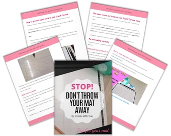 Gooi je Scan N Cut-mat niet weg! - Belangrijke tips voor je mat. - e-boek.