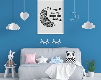 U bent mijn maan en sterren SVG bestand