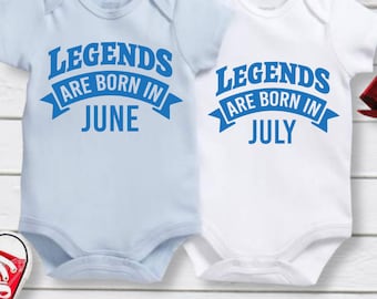 Legends Are Born In July SVG: verjaardag gesneden bestand (digitale download)