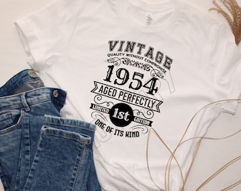 Vintage 1954 SVG PNG-bestand: Retro verjaardag ontwerp (digitaal bestand)