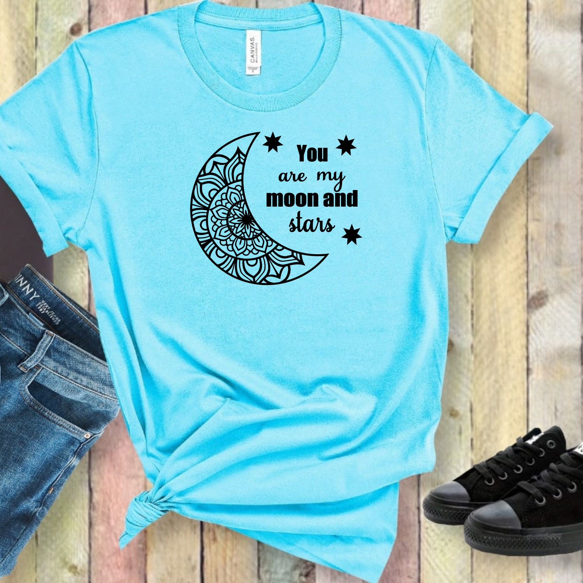 You Are My Moon and Stars SVG File - Etsy Australia