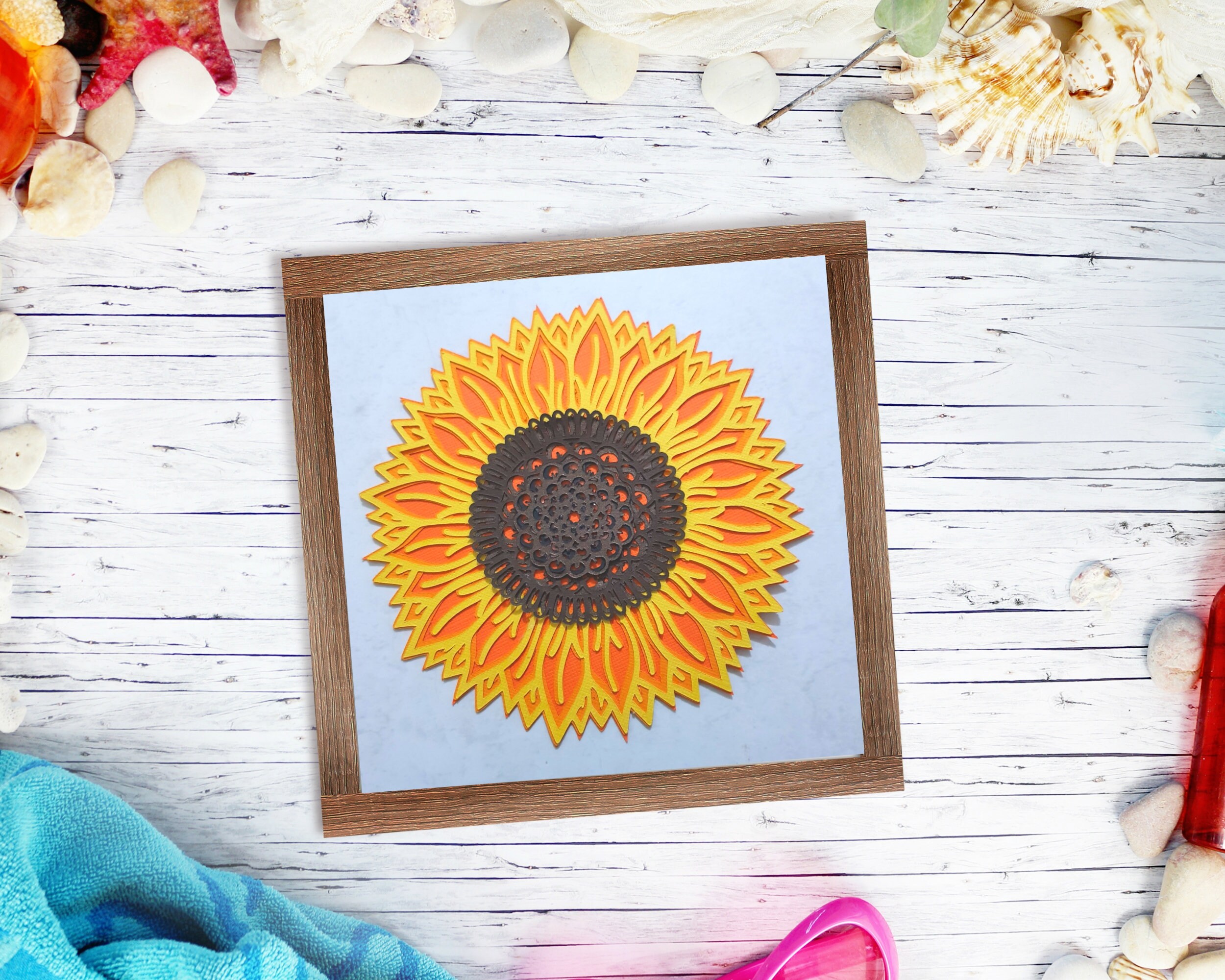 Download Sunflower Layered 3d Mandala Svg Digital Cut File Etsy
