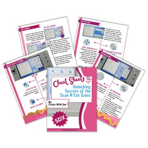 ScanNCut Cheat Sheets - Unlocking the secrets of the icons - SDX - The Ultimate Icon Guide for Your ScanNCut Cutting Machine