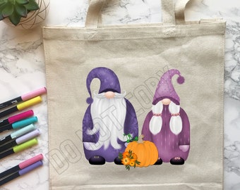 Mauve Gnomes PNG: sublimatie- en afdrukbare ontwerpen (digitale download)