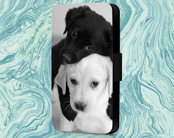 Labrador Retriever Puppies Phone Flip Case For Samsung