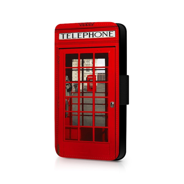 London Red Phone Box Phone Flip Case For Samsung