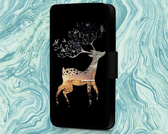 Deer Glow Phone Flip Case For iPhone