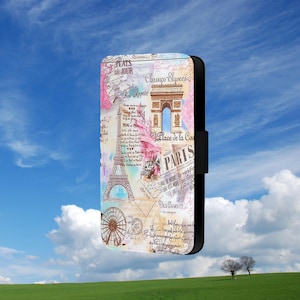 Capa flip para telefone Champs-Élysées Paris França para iPhone