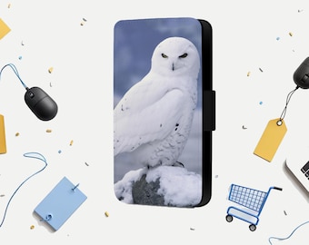 Owl - Snow Owl Phone Flip Case For Samsung