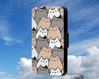 Cats And Bows Phone Flip Case For Samsung