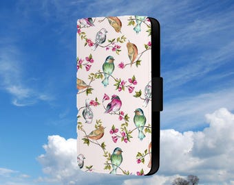 Colourful Birds Phone Flip Case For iPhone