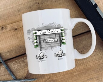 Mug and Coaster Set My Daddy Loves Rugby Mug and Coaster Set My Daddy Loves Rugby