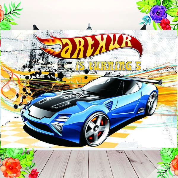 Cool Hot Wheels Motorcycle Round Backdrop Kit For Boy