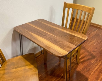 Custom Walnut Table for Small and Tight Spaces