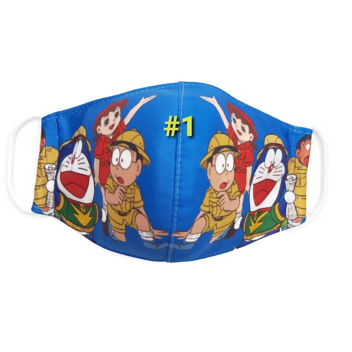 Doraemon Face Mask For kids. Child's Tissue Face Masks. Etsy