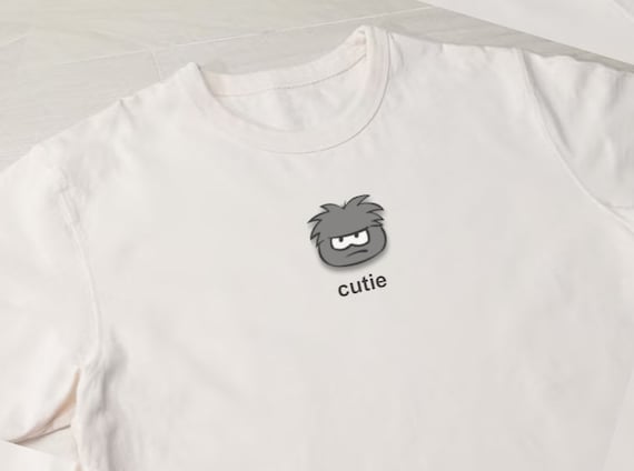 Customizable Embroidered Penguin Club Penguin Sweatshirt Puffle Pet T shirt Etsy