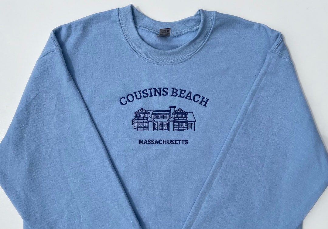 Embroidered Sweatshirt: Cousins Beach - Etsy