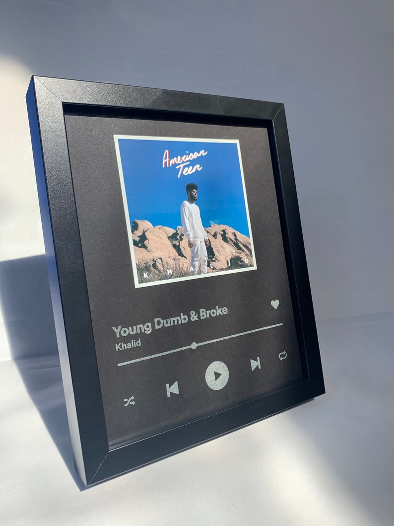 Custom 8x10 Glass Music Song Plaque Any Song Artist Etsy