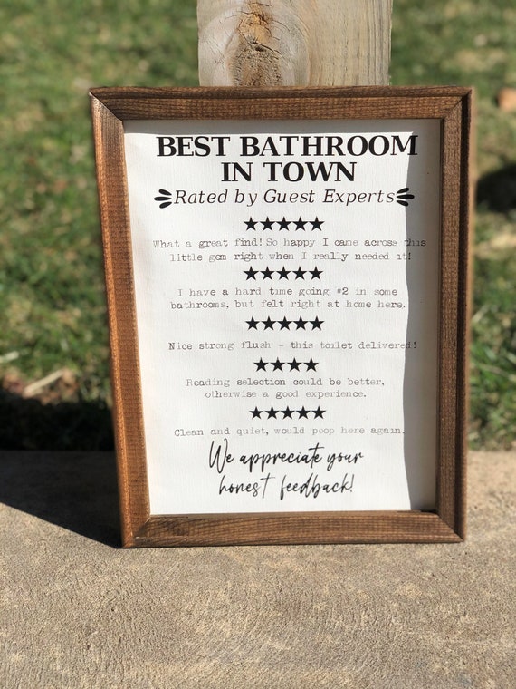 Best Bathroom in Town Etsy