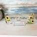 Personalized name plate for desk Nameplate sign Modern office business decor Executive desk name plate Desk name Sunflower Floral (8'x3') 