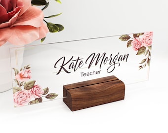 Personalised Printed Acrylic Teacher Desk Name Plaque Personalised Printed Acrylic Teacher Desk Name Plaque