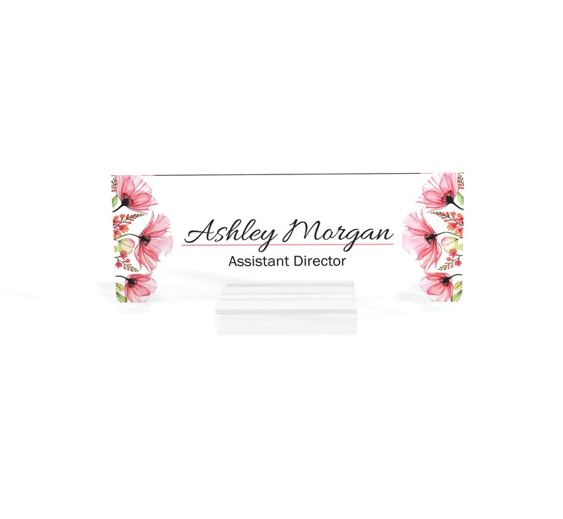 Personalized Name Plate for Desk Nameplate Sign Modern Office Etsy