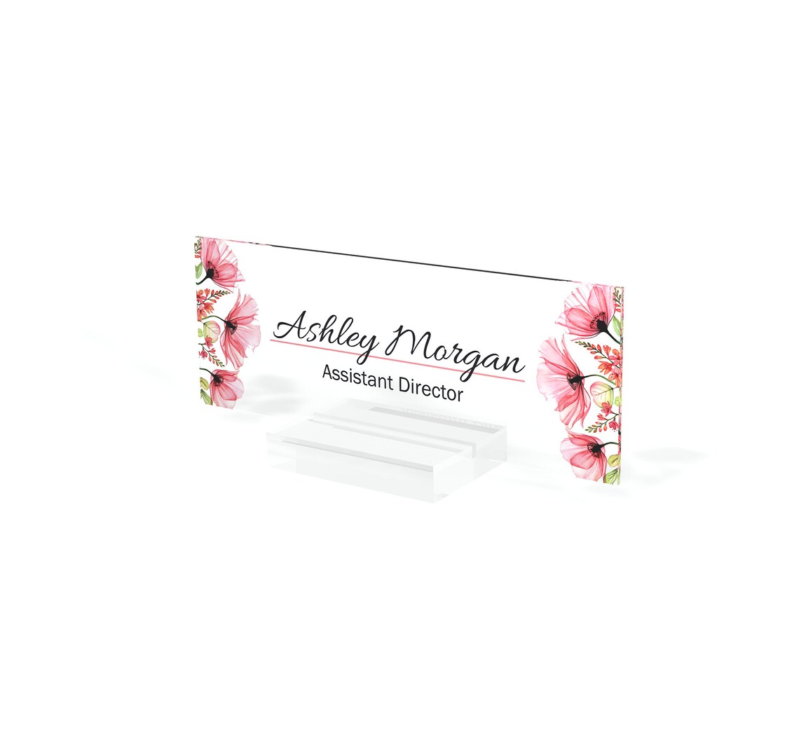 Personalized Name Plate for Desk Nameplate Sign Modern Office Etsy