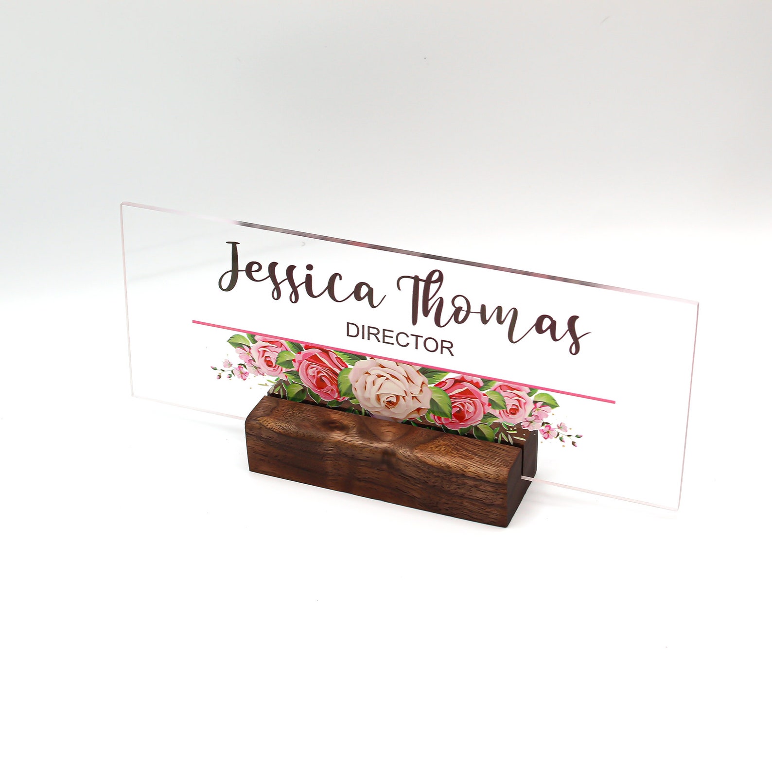 Personalized Name Plaque for Desk For Her Custom Office Etsy