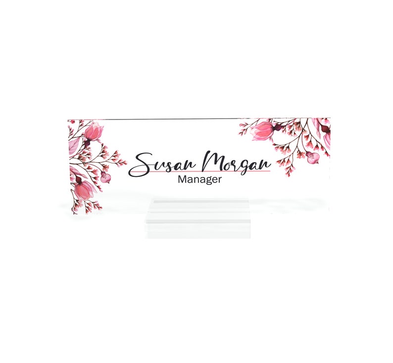 Handmade Wood Desk Name Plate Custom 3x8 Etsy