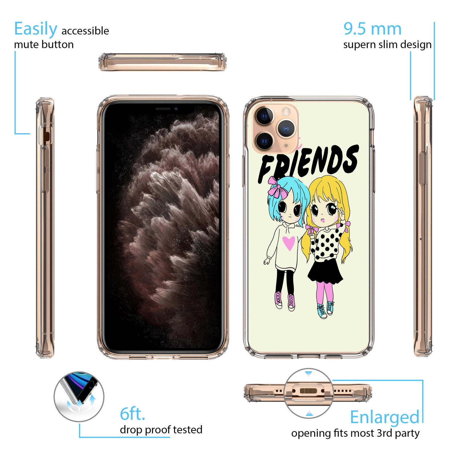 Best friends Phone cases for iphone 7 8 SE X XR 11 Etsy