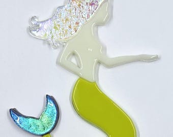 Glass Mermaid Suncatcher