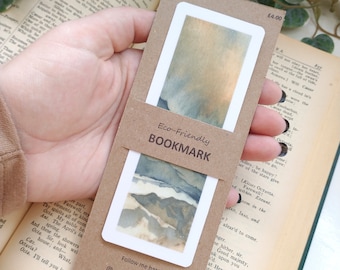 BOOKMARK, Eco-friendly, Eco-friendly Bookmark, Recycled, Free Postage, Watercolour Painting, Giclee Print, Watercolour Bookmark