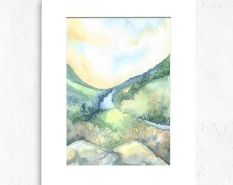 Giclee Print of 'Breath of Autumn II', Archival Print, Watercolour Painting, Landscape, Landscape Painting, Wall Art, Watercolor