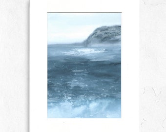 Giclee Print of 'Horizon of the North Sea', Archival Print, Watercolour Painting, Seascape, Landscape Painting, Wall Art, Watercolor