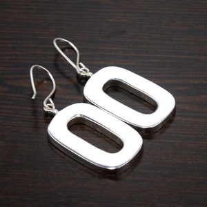 Amazing Silver Earring, Rectangular Earring, Sterling Funky Dangly Earring, Sweet and Pretty Designer Earring, Gift for Her, Dangle Earring