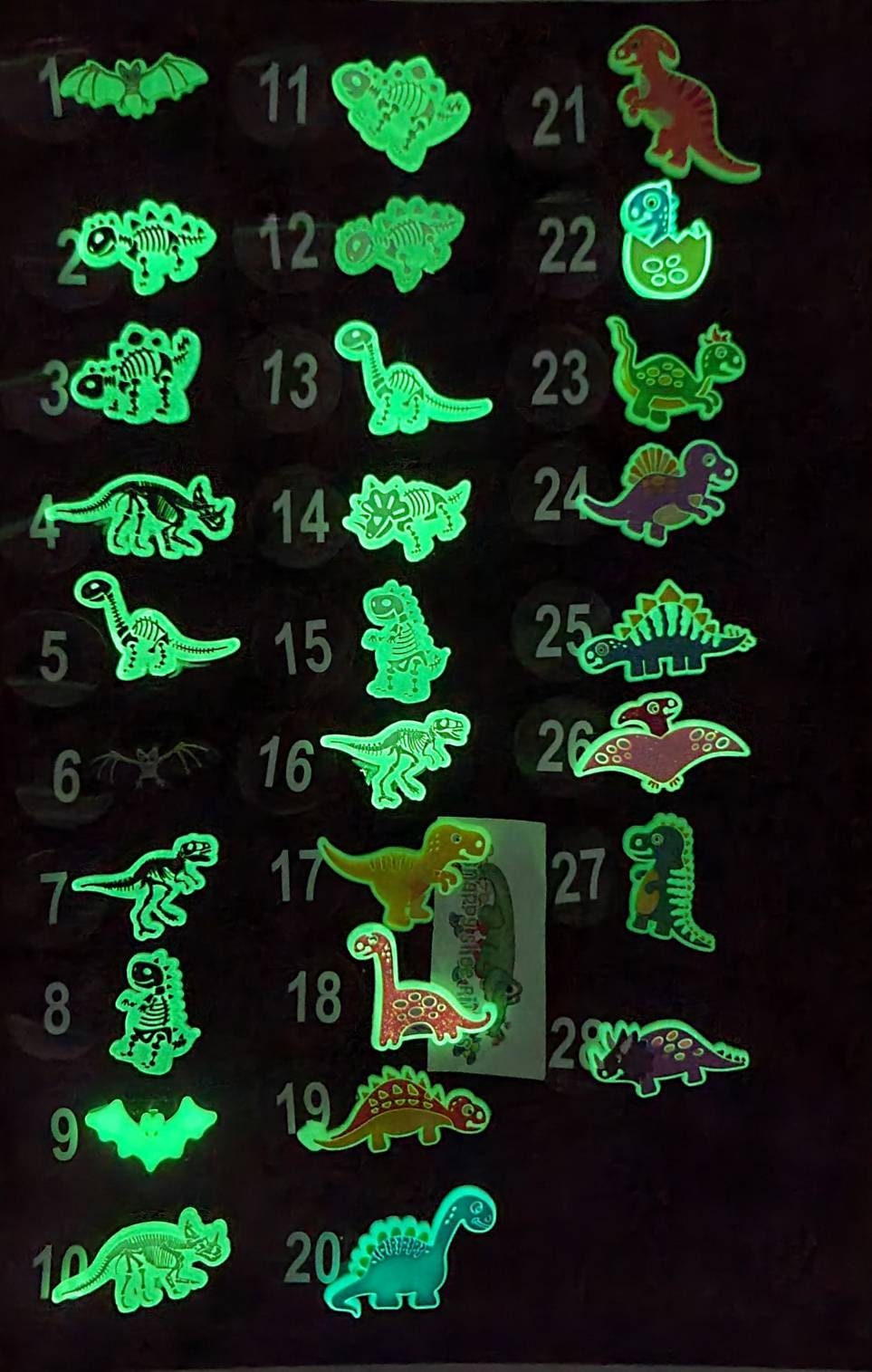 hender Glow-in-the-dark Dinosaurs Zx - Etsy