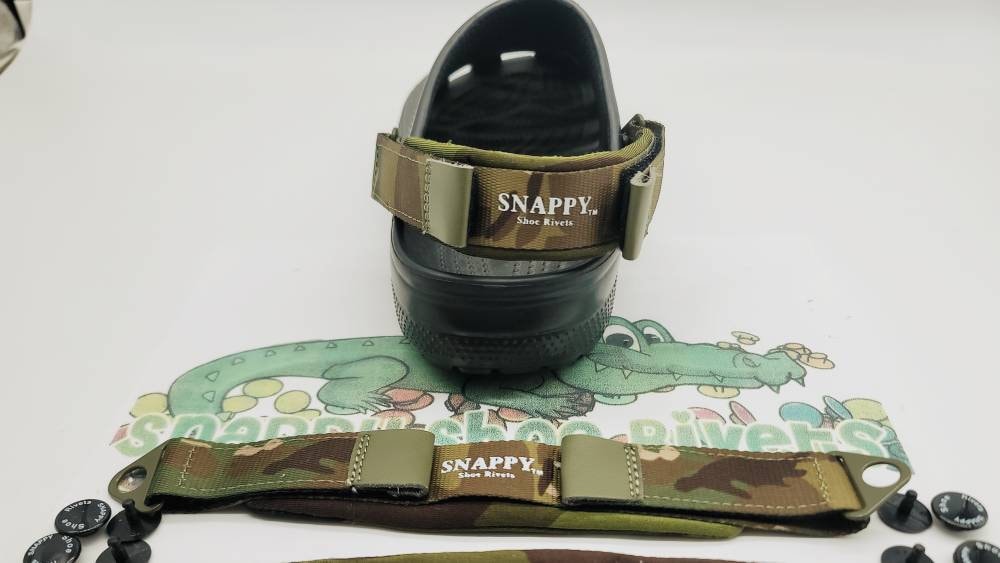 Soft Heel Straps for Crocs and Clog Shoes With 4 Rivets CAMO Etsy