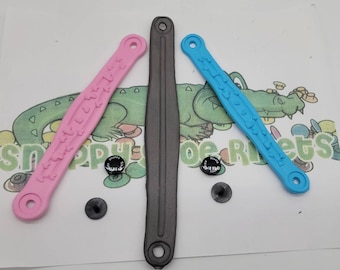 Kids size straps for your croc with 4 rivets