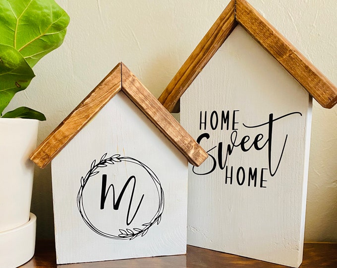 Personalized Wood House Sign Wooden House Sign Custom Home Etsy