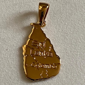 gold plated pendant - Sri Lanka -